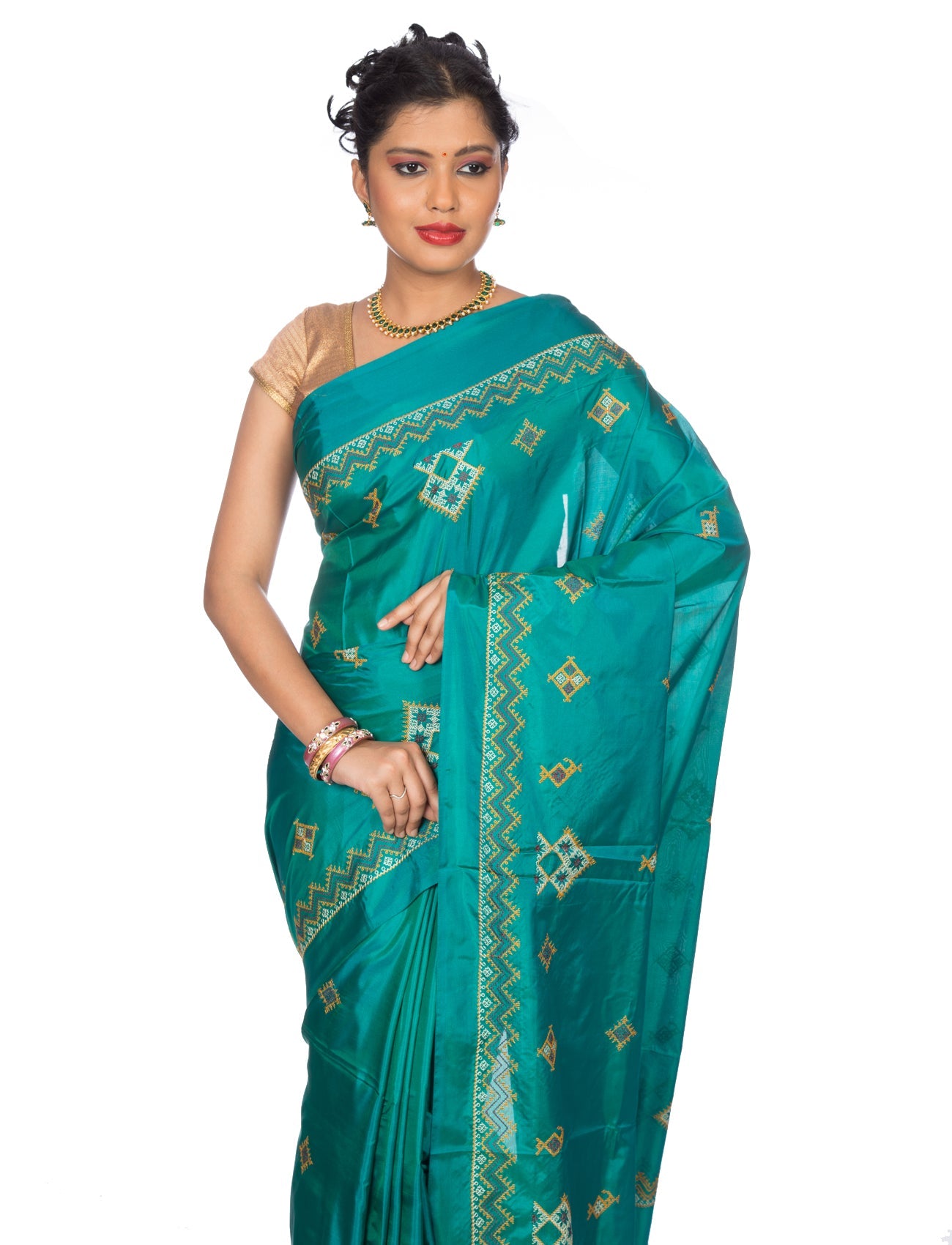 Kasuti Ilkal Art Silk Saree